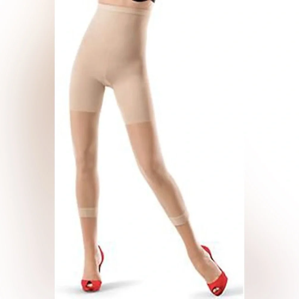 Spanx nude footless contouring tights NEW
